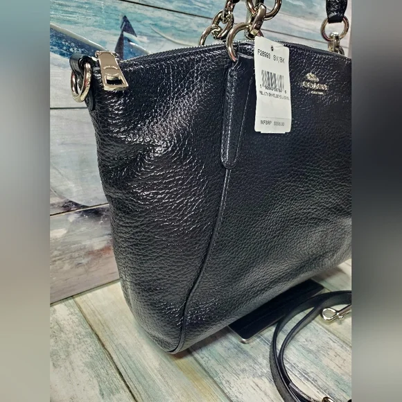 COACH SMALL KELSEY PEBBLED LEATHER SATCHEL CROSSBODY NWT - Picture 3 of 16